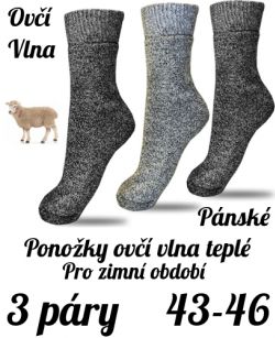 Ponožky pánské ovčí