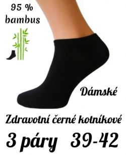 Zdravotní bambusové ponožky kotníkové