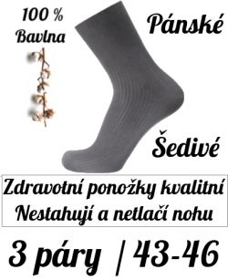 Zdravotní ponožky pánské