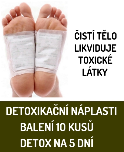 Detoxikační náplasti na nohy 10 kusů